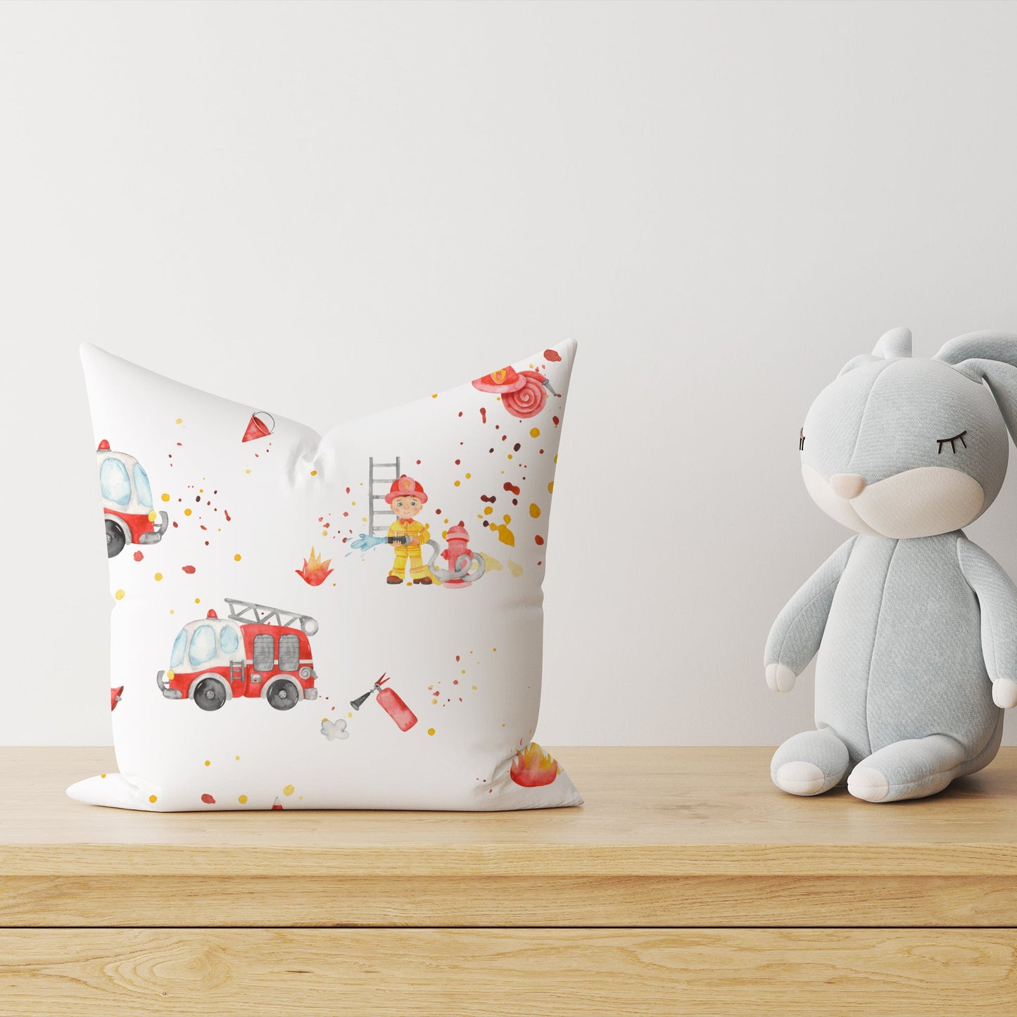 "Feuerwehr" Premium Kinder Dekokissen