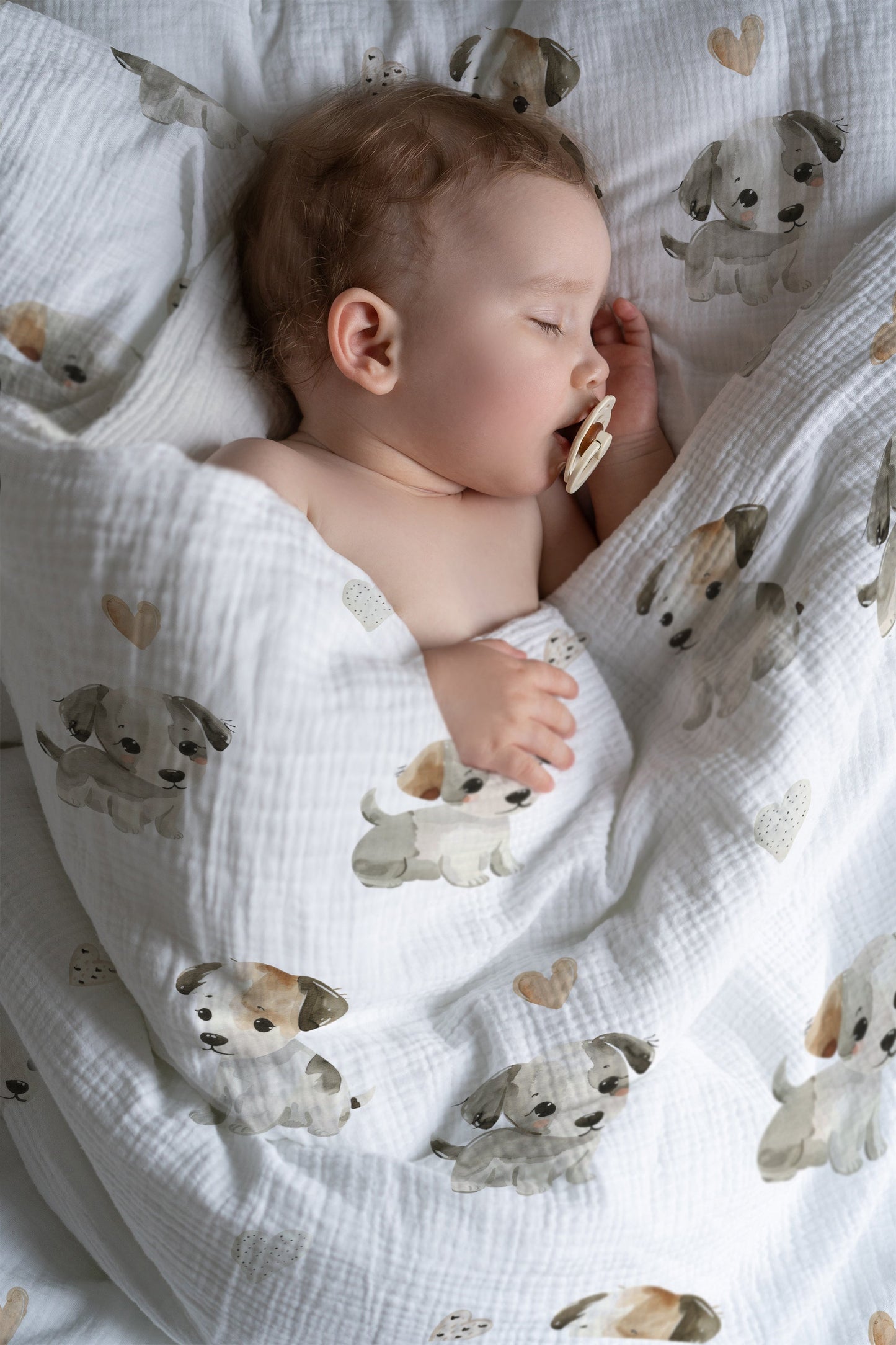 "Kleine Welpen" Premium Kinderbettwäsche