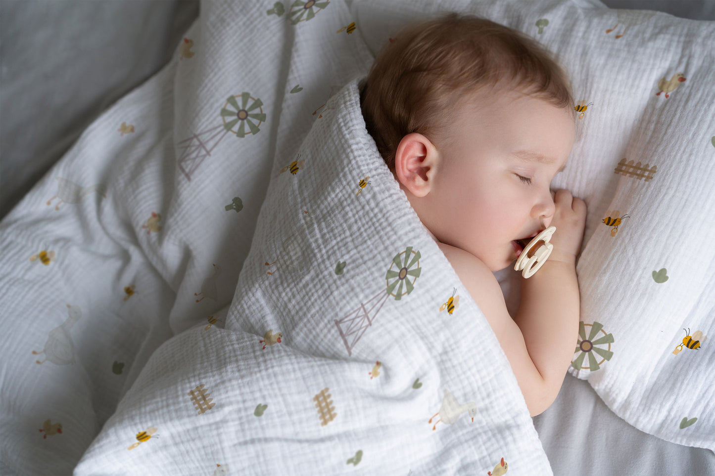 "Gänselein" Premium Kinderbettwäsche