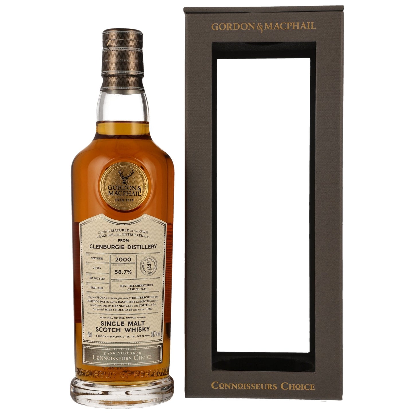 Glenburgie 2000/2024 - Gordon & MacPhail - First Fill Sherry Butt #3644