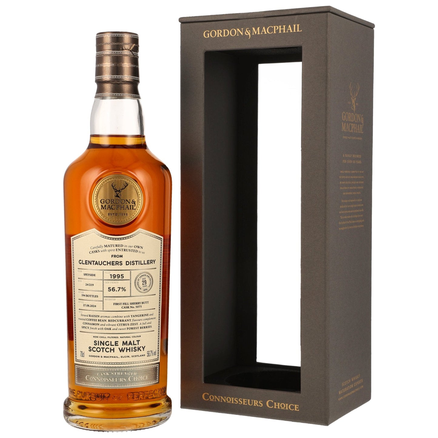 Glentauchers 29 1995/2024 - Gordon & MacPhail - First Fill Sherry Butt #5057
