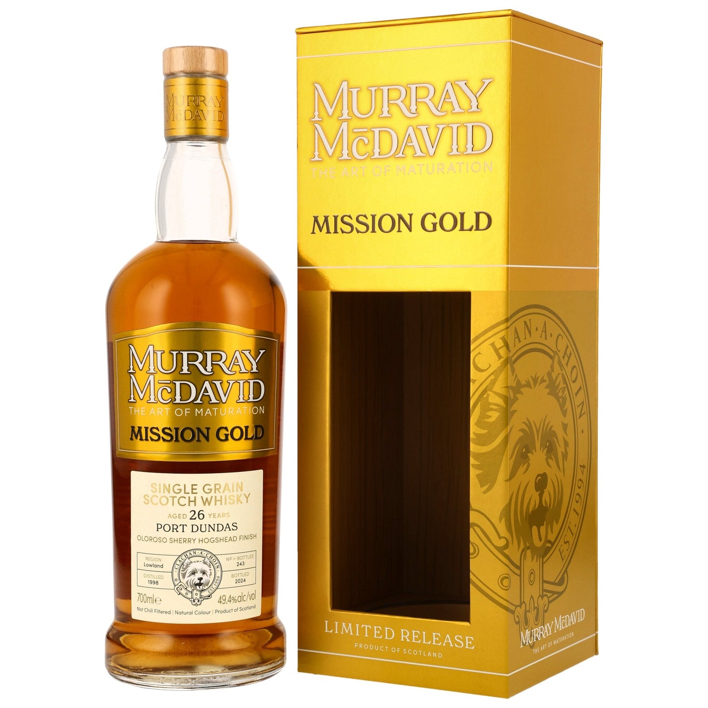 Port Dundas 26 1998/2024 - Murray McDavid - Oloroso Sherry Hogshead Finish #2410052