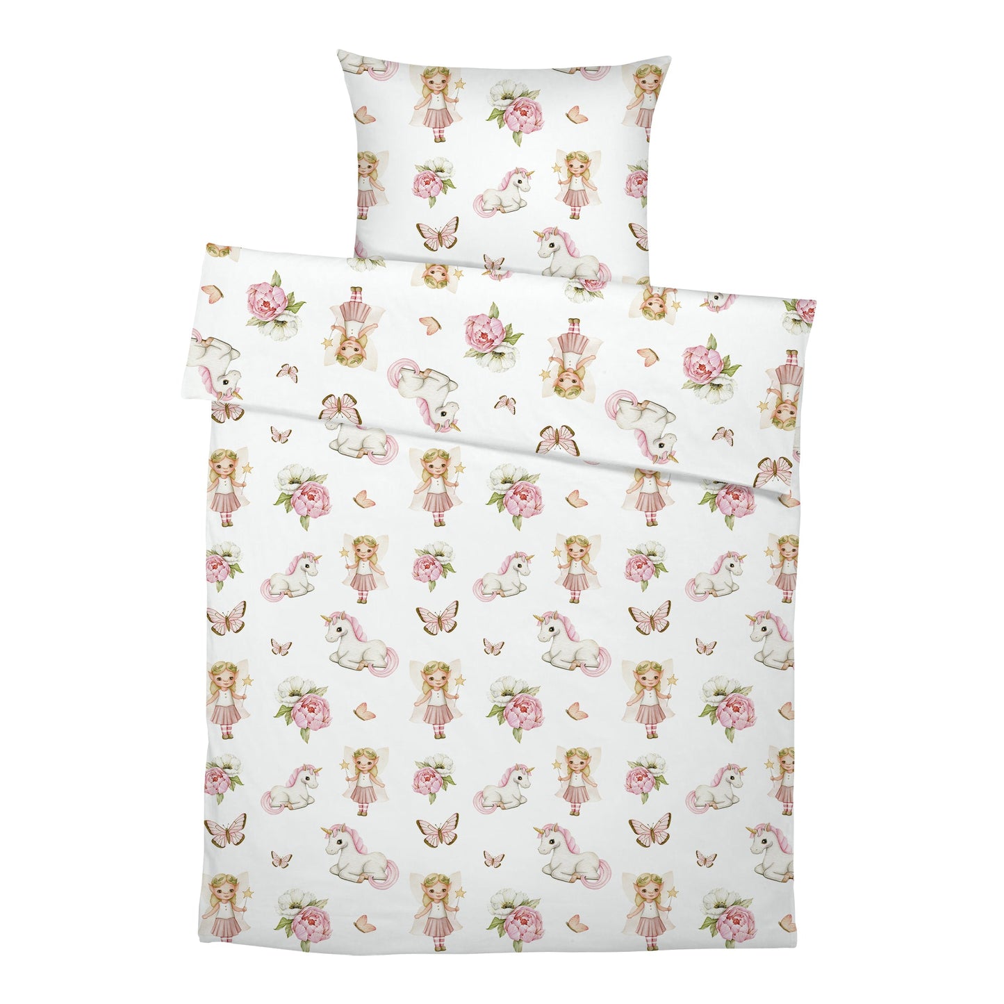 “Fee und Einhorn” Premium Kinderbettwäsche