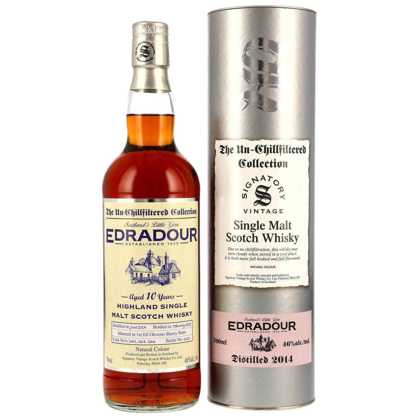 Edradour 10 2014/2025 - Signatory Vintage - 1st Fill Oloroso Butts