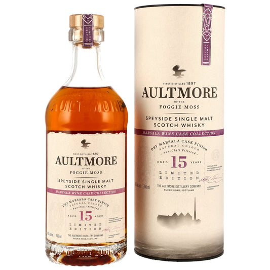 Aultmore 15 - Marsala Wine Cask Collection - Dry Marsala Finish