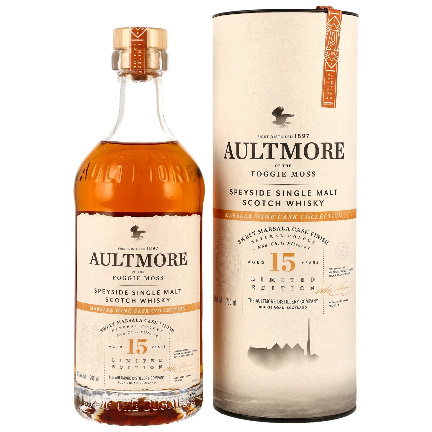 Aultmore 15 - Marsala Wine Cask Collection - Sweet Marsala Finish