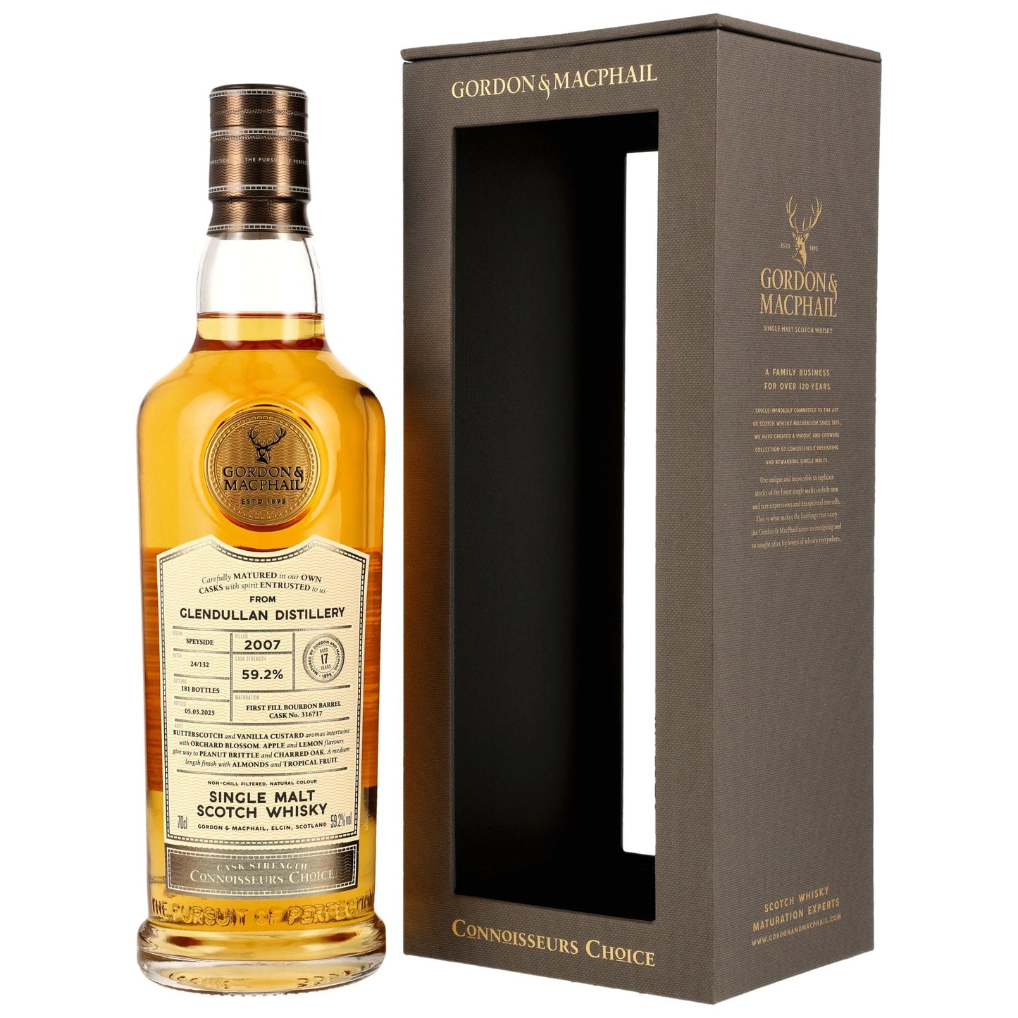 Glendullan 17 2007/2025 - Gordon & MacPhail - First Fill Bourbon Barrel 3165717