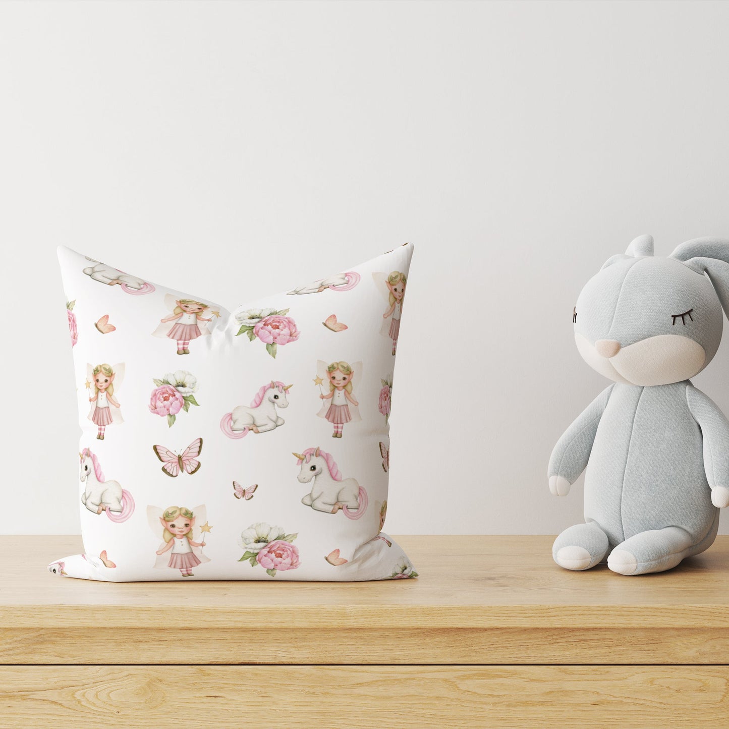 "Fee und Einhorn" Kinder Dekokissen