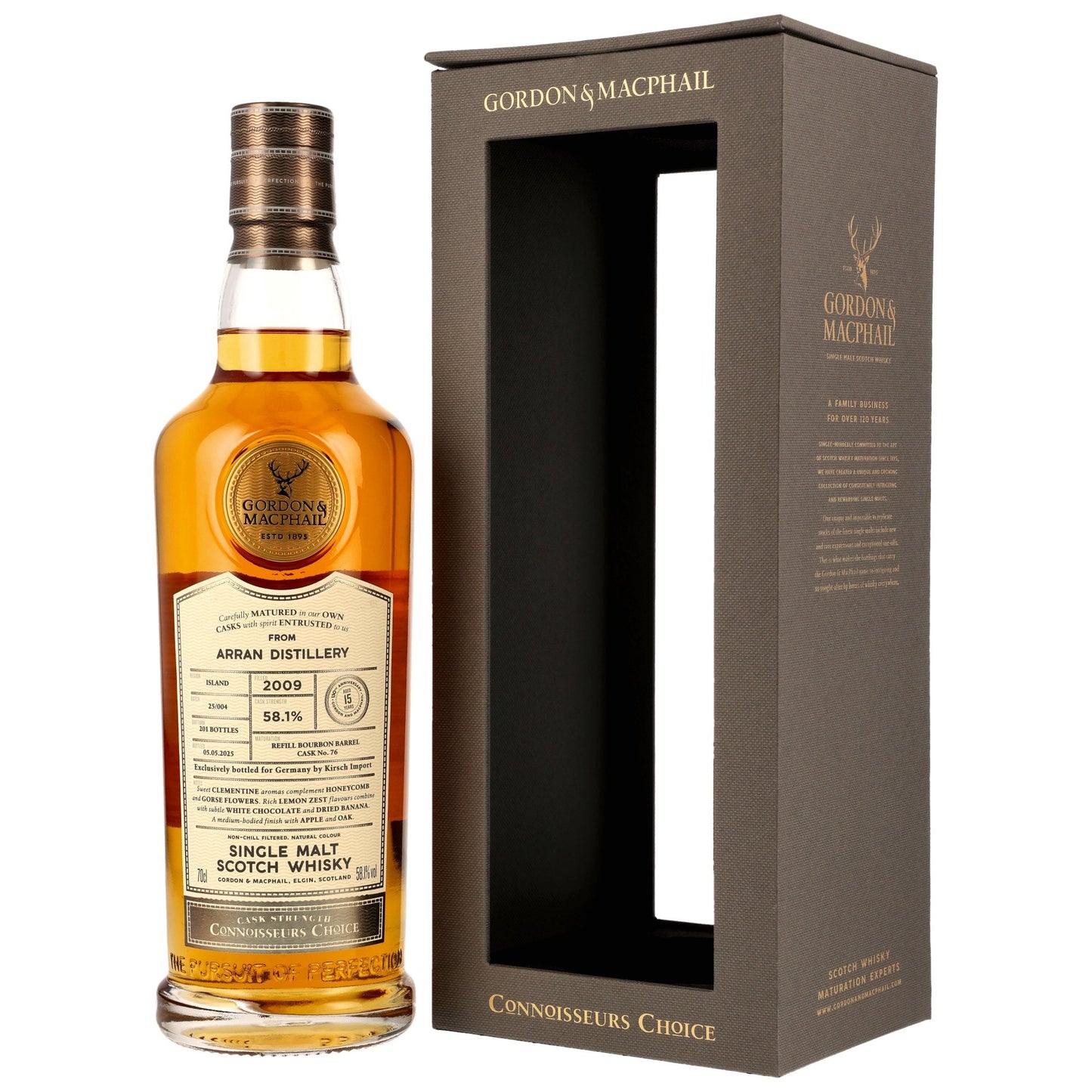 Arran 15 2009/2025 - Gordon & MacPhail - Refill Bourbon Barrel #76