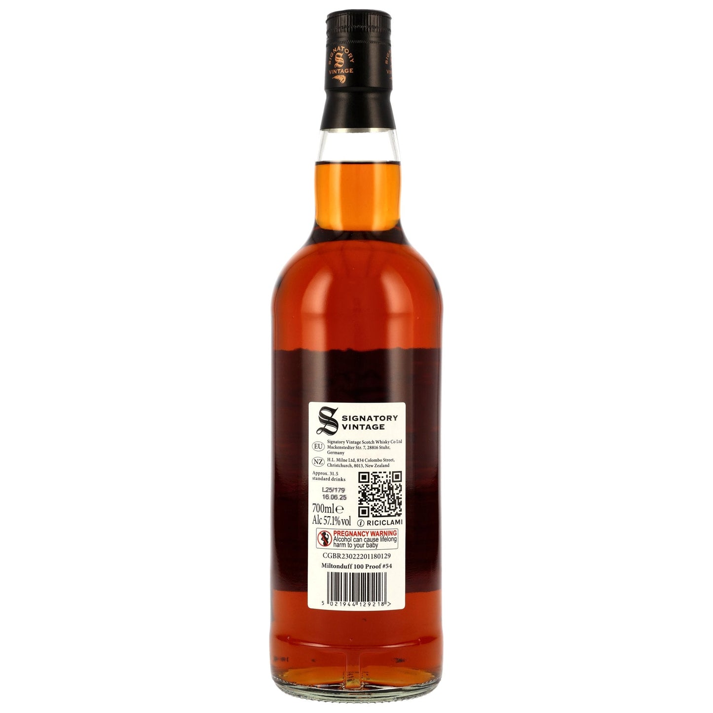 Miltonduff 14 2011/2025 - Signatory Vintage - 100 PROOF #54