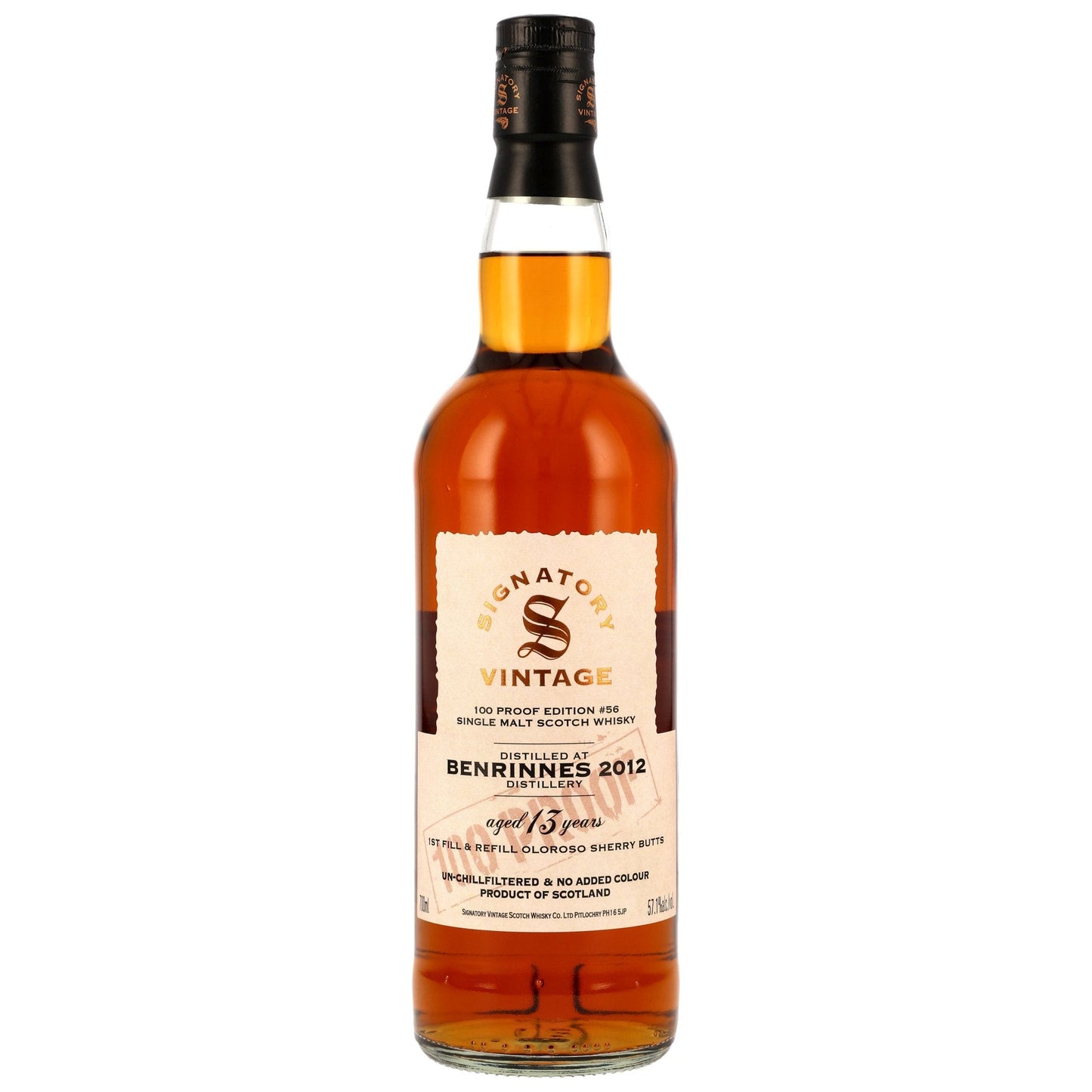 Benrinnes 13 2012/2025 - Signatory Vintage - 100 PROOF #56