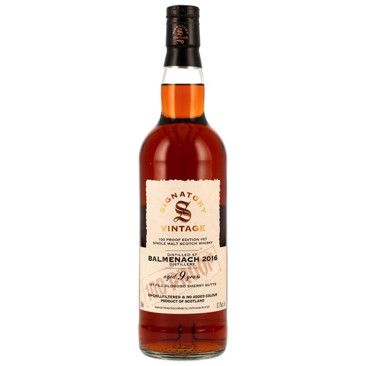 Balmenach 9 2016/2025 - Signatory Vintage - 100 PROOF #57