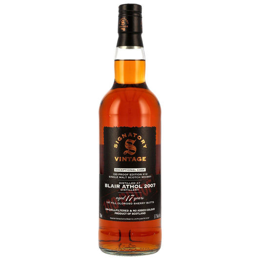 Blair Athol 17 2007/2025 - Signatory Vintage - 100 PROOF Exceptional Cask Edition #12