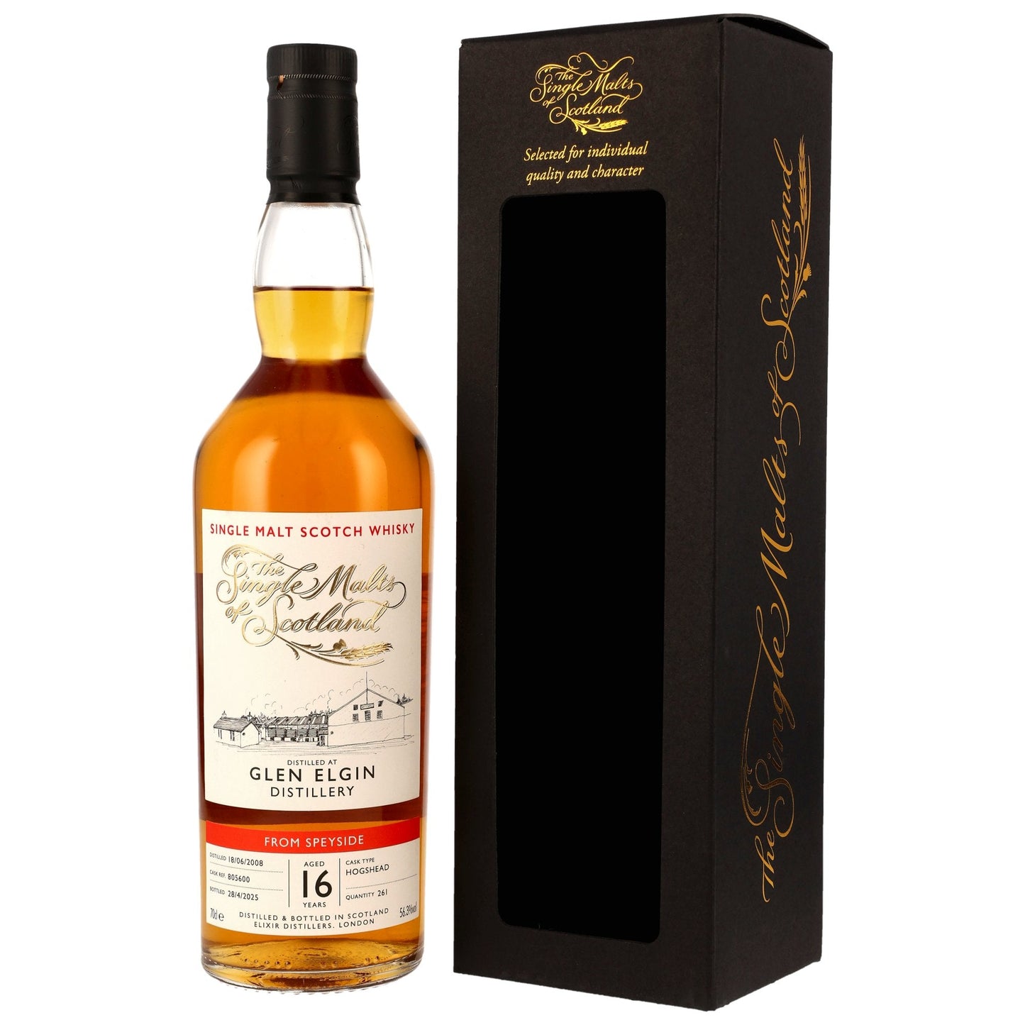 Glen Elgin 16 2008/2025 - The Single Malts of Scotland (SMoS) - Hogshead #805600