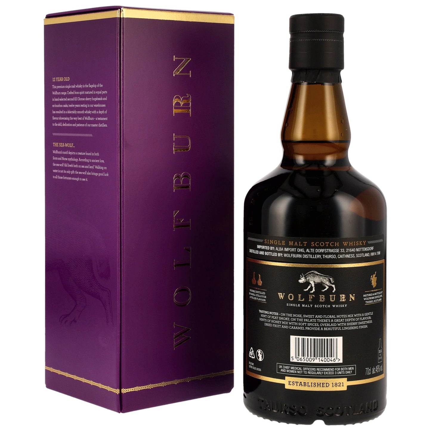 Wolfburn 12 - Bourbon & Oloroso Sherry Casks
