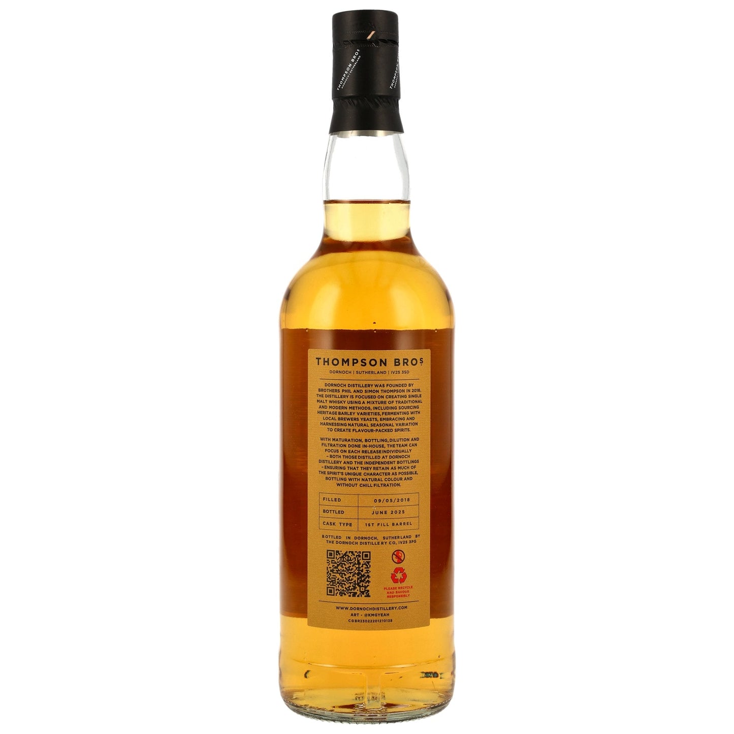 Torabhaig 7 2018/2025 - Thompson Bros. - 1st Fill Bourbon Barrel #1127