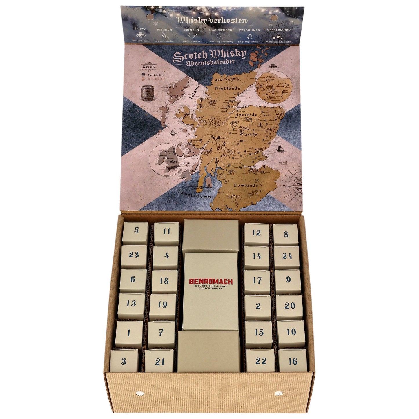 Whisky Adventskalender - Scotch 2025 - Taste 24 - 24 x 20 ml