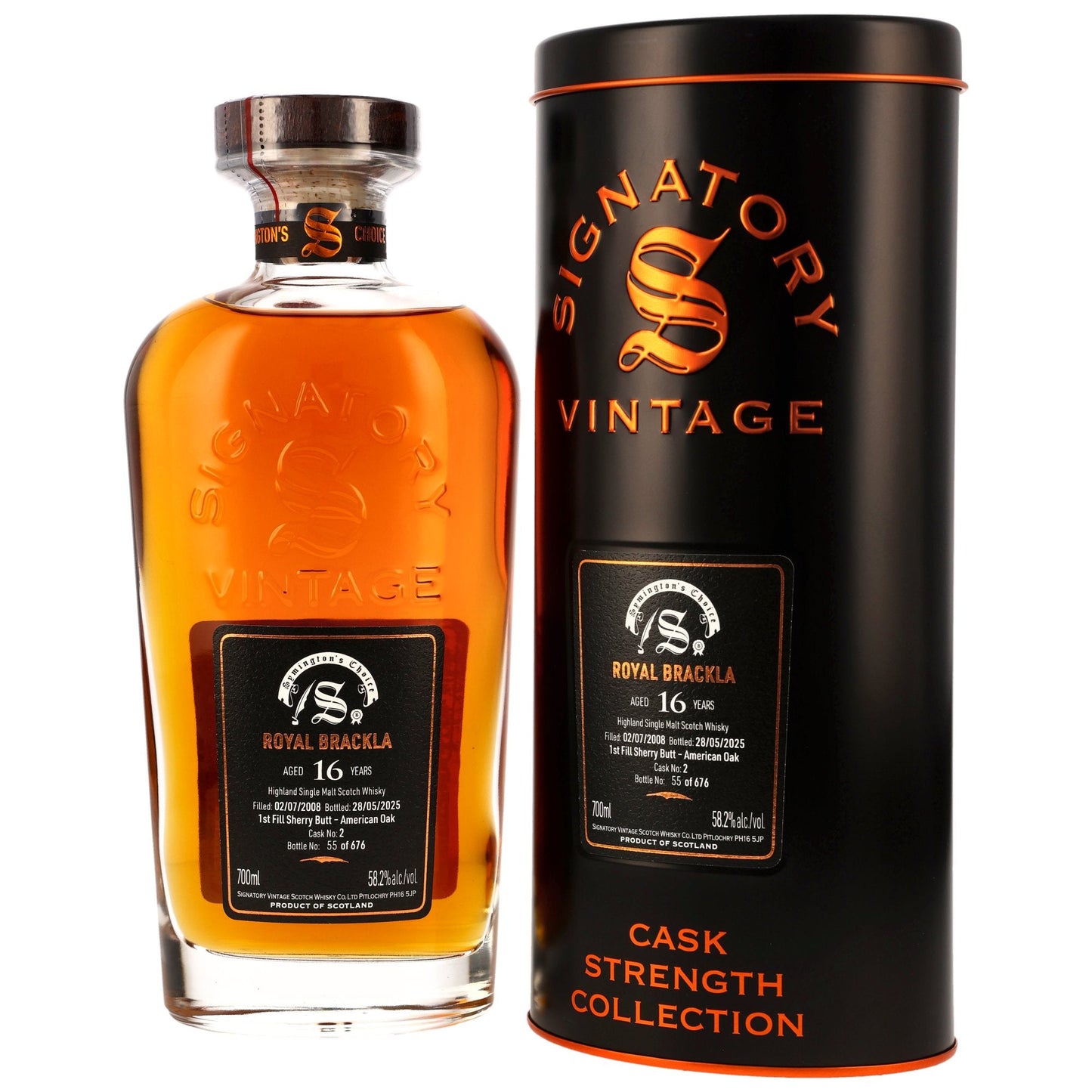 Royal Brackla 16 2008/2025 - Signatory Vintage Symingtons Choice - 1st Fill Sherry Butt #2