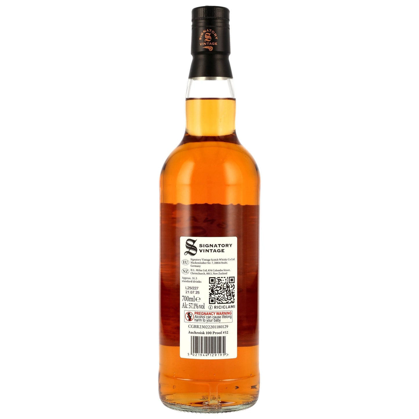 Auchroisk 12 2012/2025 - Signatory Vintage - 100 PROOF #52