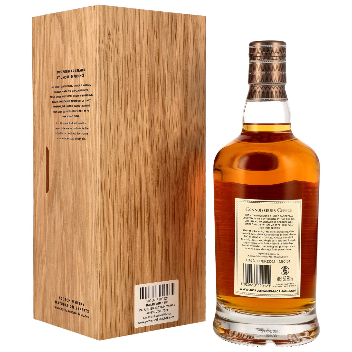 Balblair 38 1986/2025 - Gordon & MacPhail Connoisseurs Choice - Refill American Hogshead #12484
