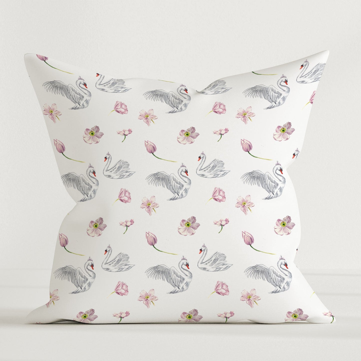 “Schwäne” Premium Kinder Dekokissen