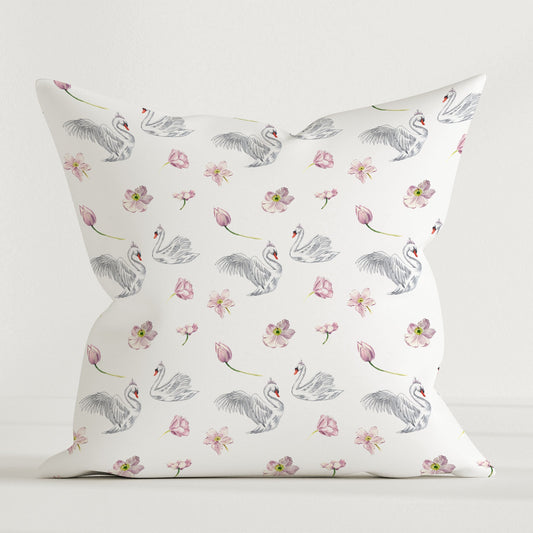 “Schwäne” Premium Kinder Dekokissen