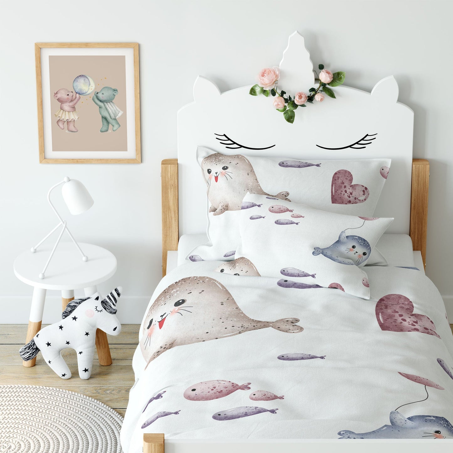 “Seehunde” Premium Kinderbettwäsche
