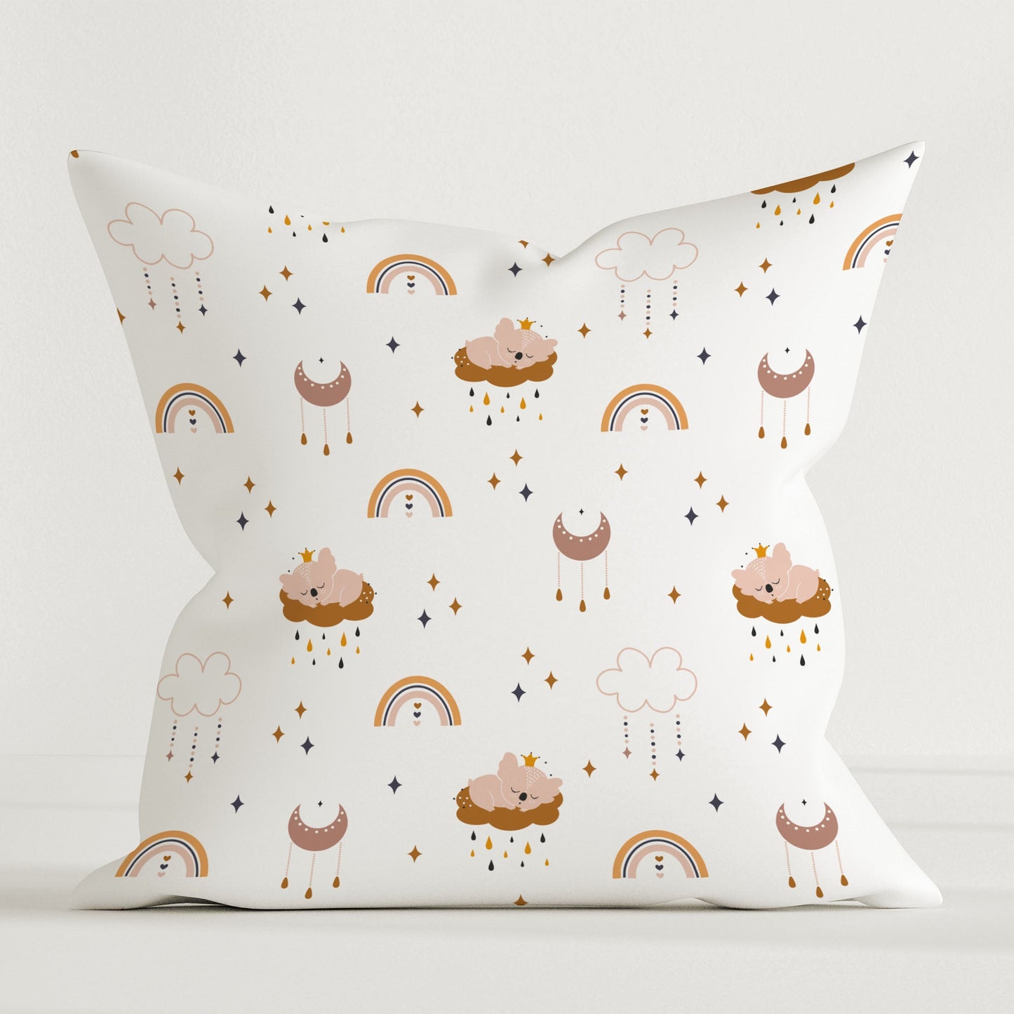 “Regenbogen Koala” Premium Kinder Dekokissen