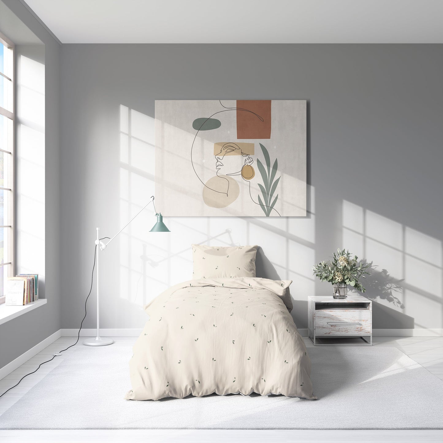 "Kleine Olivenblätter" Premium Bettwäsche