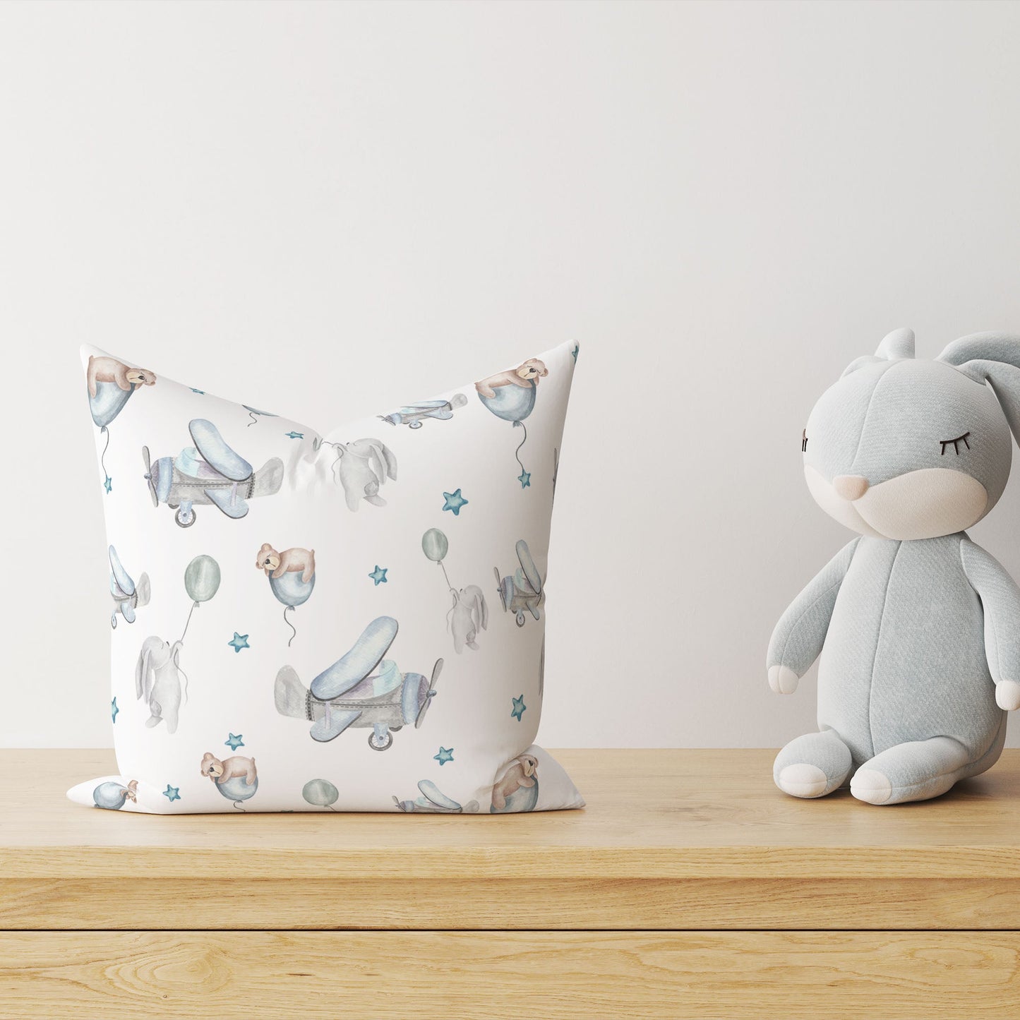 “Flugzeuge” Premium Kinder Dekokissen