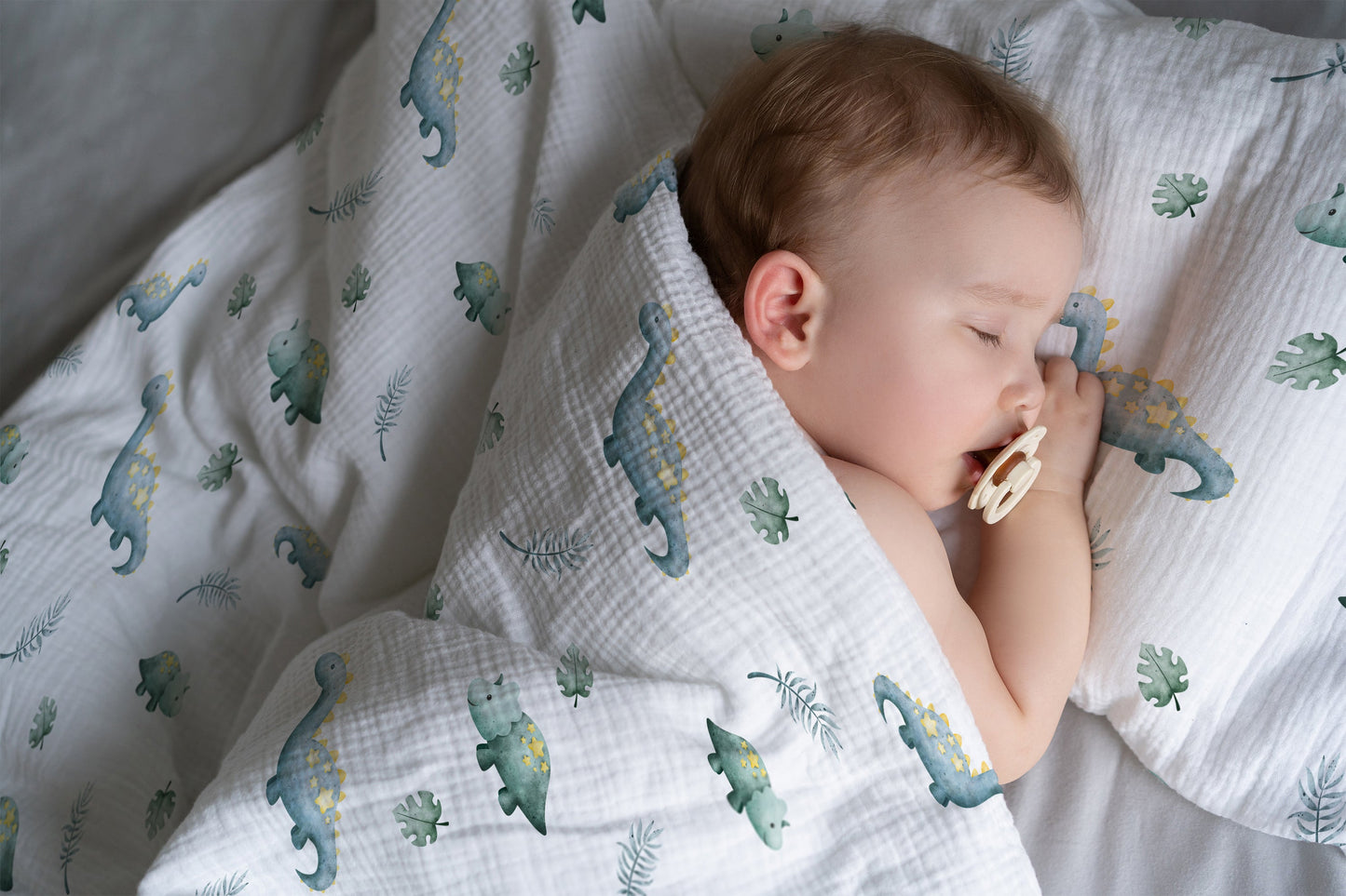 “Kleine Dinosaurier” Premium Kinderbettwäsche