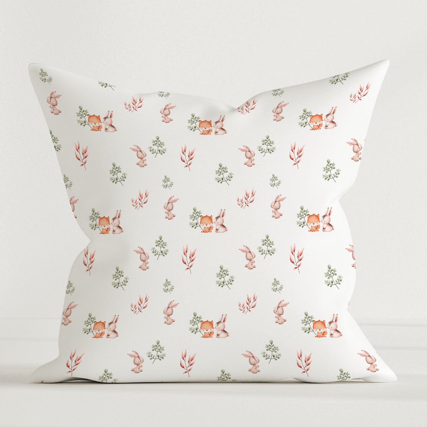 “Fuchs und Hase” Premium Kinder Dekokissen