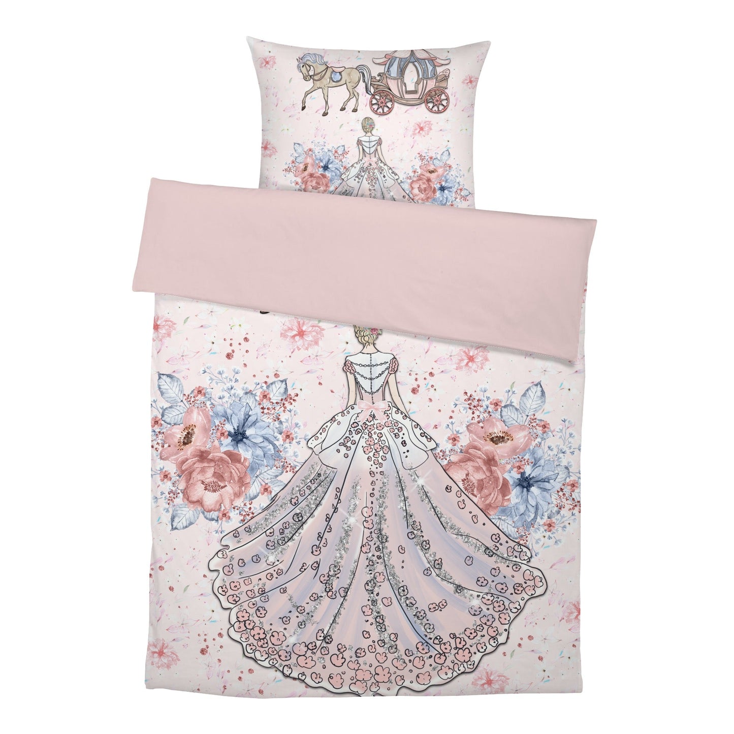 “Blumenprinzessin” Premium Kinderbettwäsche