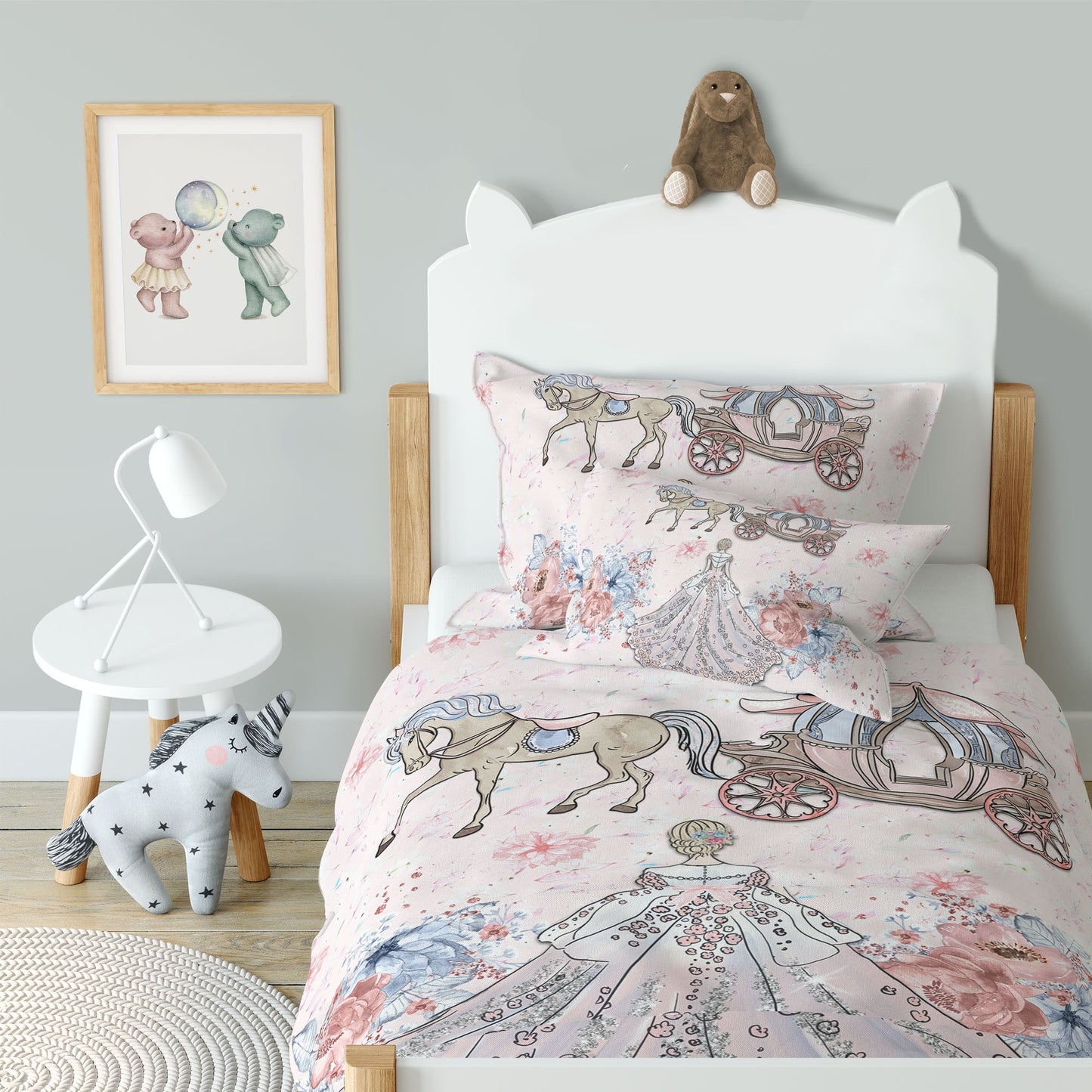 “Blumenprinzessin” Premium Kinderbettwäsche