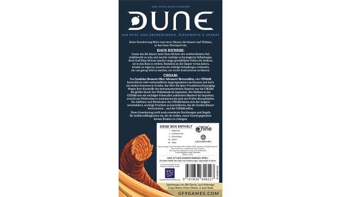 Dune: Choam & Richese [Erweiterung] - Deutsch