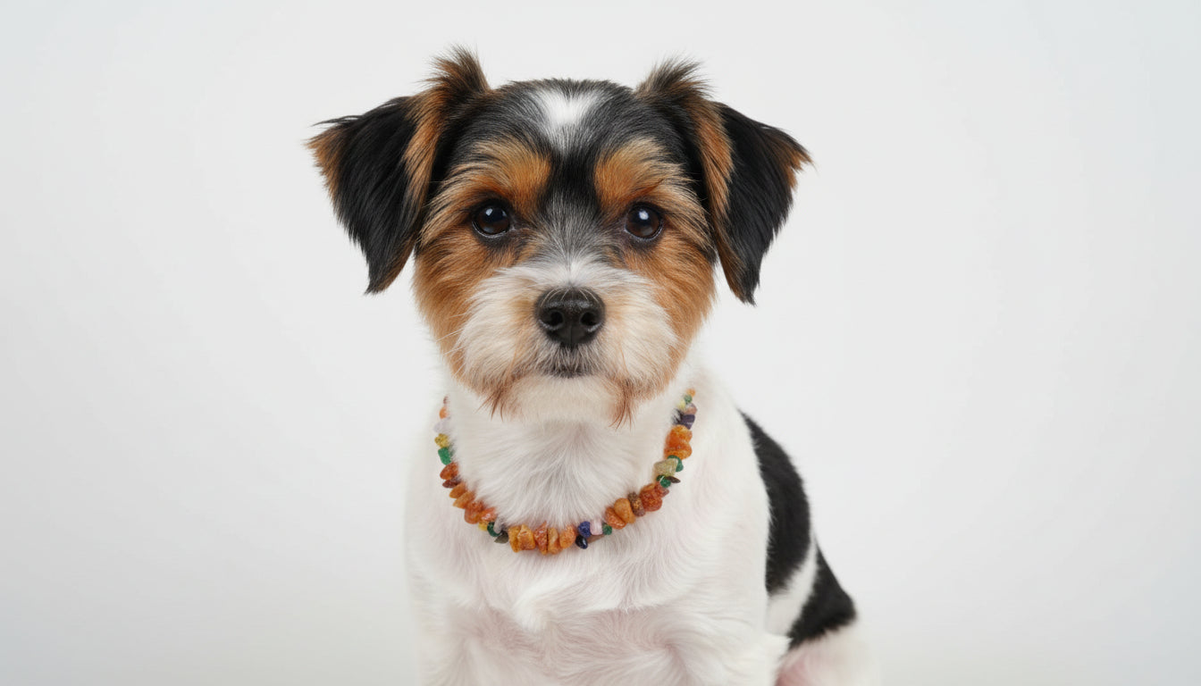 Hunde Bernsteinkette Edelsteinmix Länge 24cm