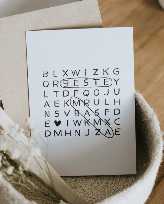 Beste Mama · Postkarte