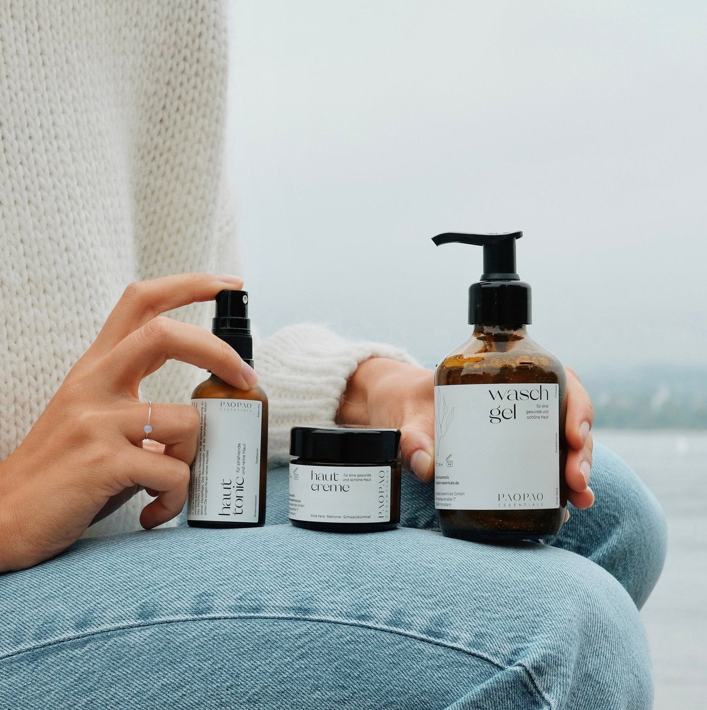 Die Komplettlösung für eine gesunde Haut im Zyklus (Waschgel, Hautcreme, Hauttonic)