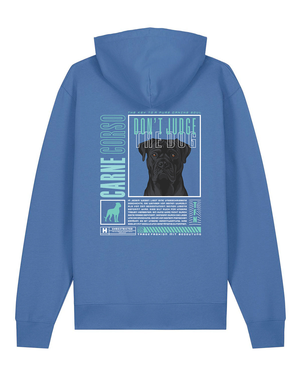 "Don't judge the dog" Unisex Hoodie (Cane Corso)