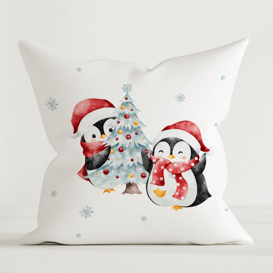 "Winter Pinguine" Premium Dekokissen