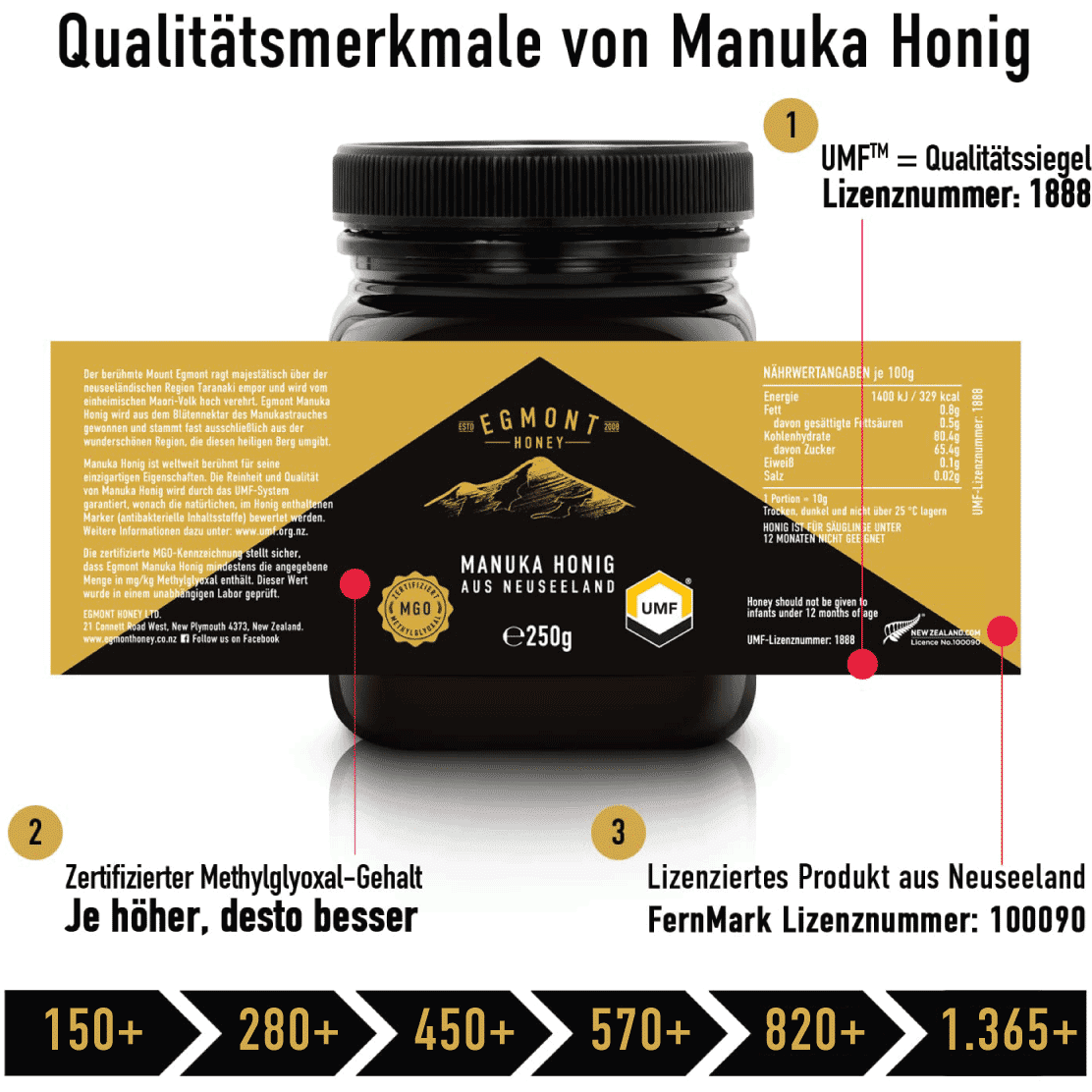 Manuka Honig MGO 570+, 500g