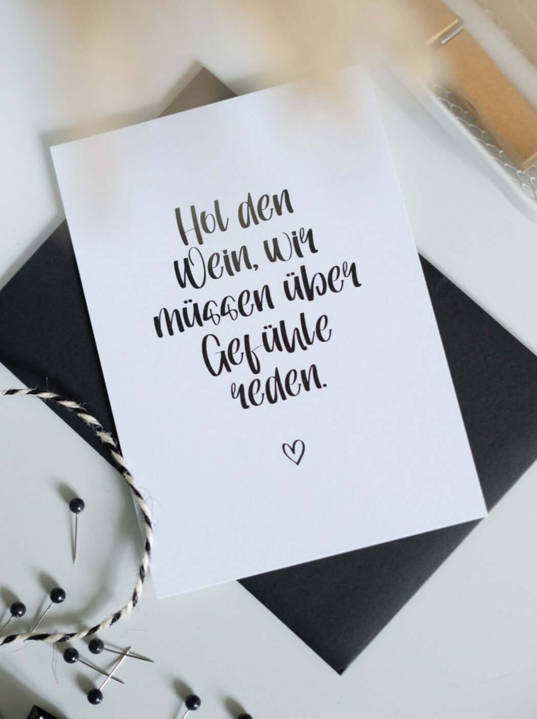 Hol den Wein · Postkarte