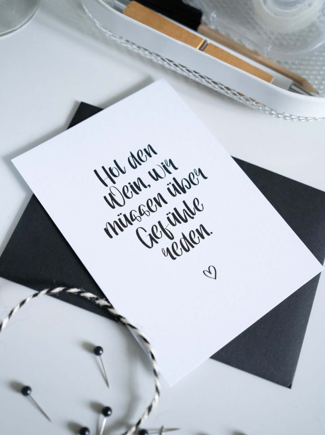 Hol den Wein · Postkarte