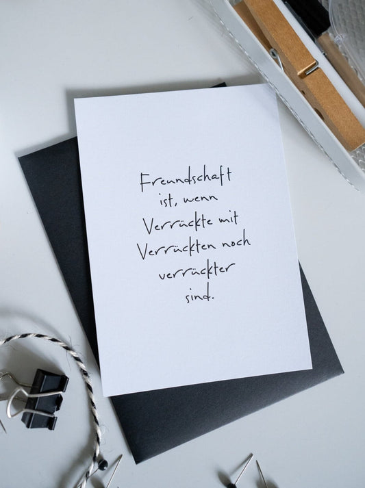 Freundschaft ist · Postkarte