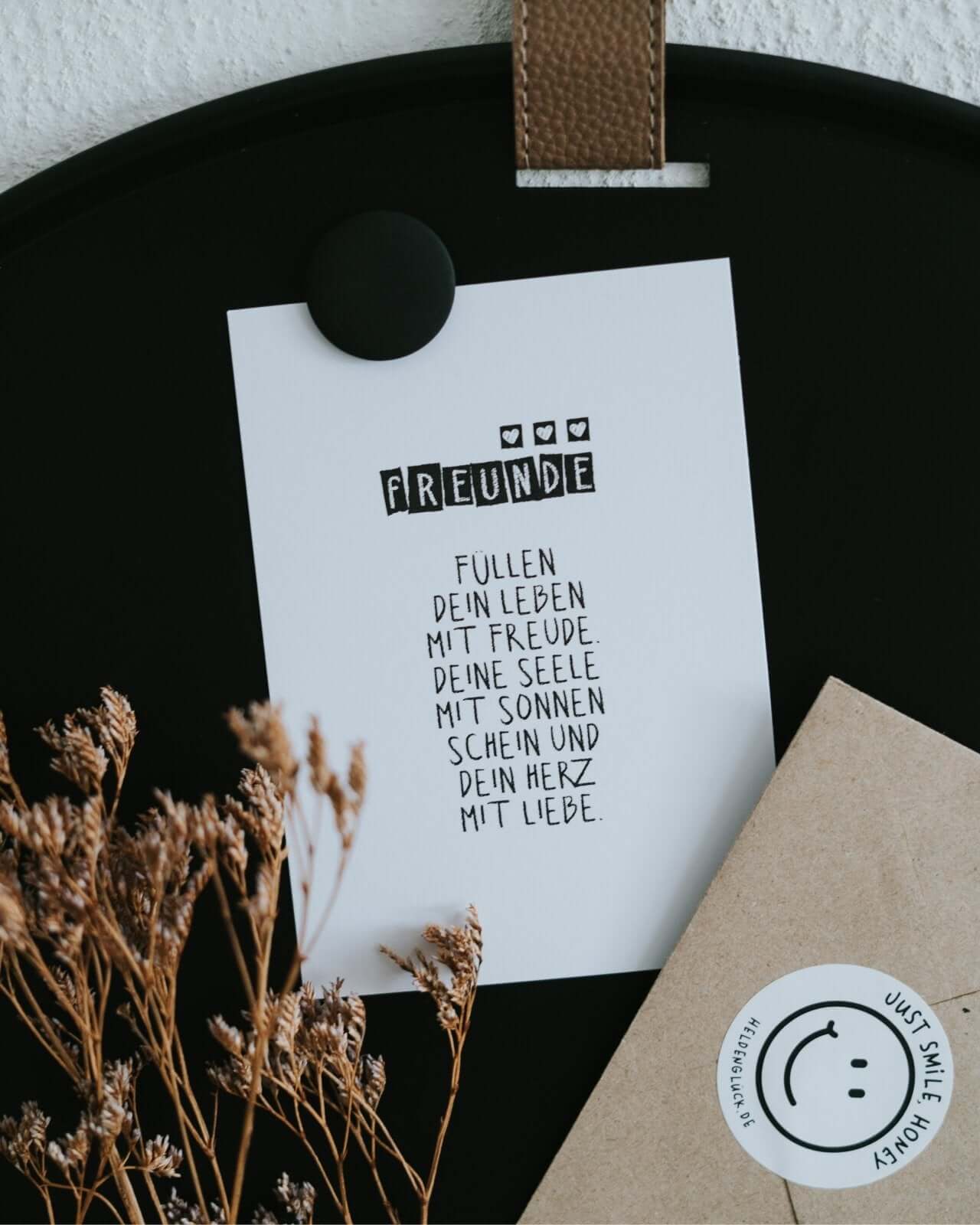 Freunde · Postkarte