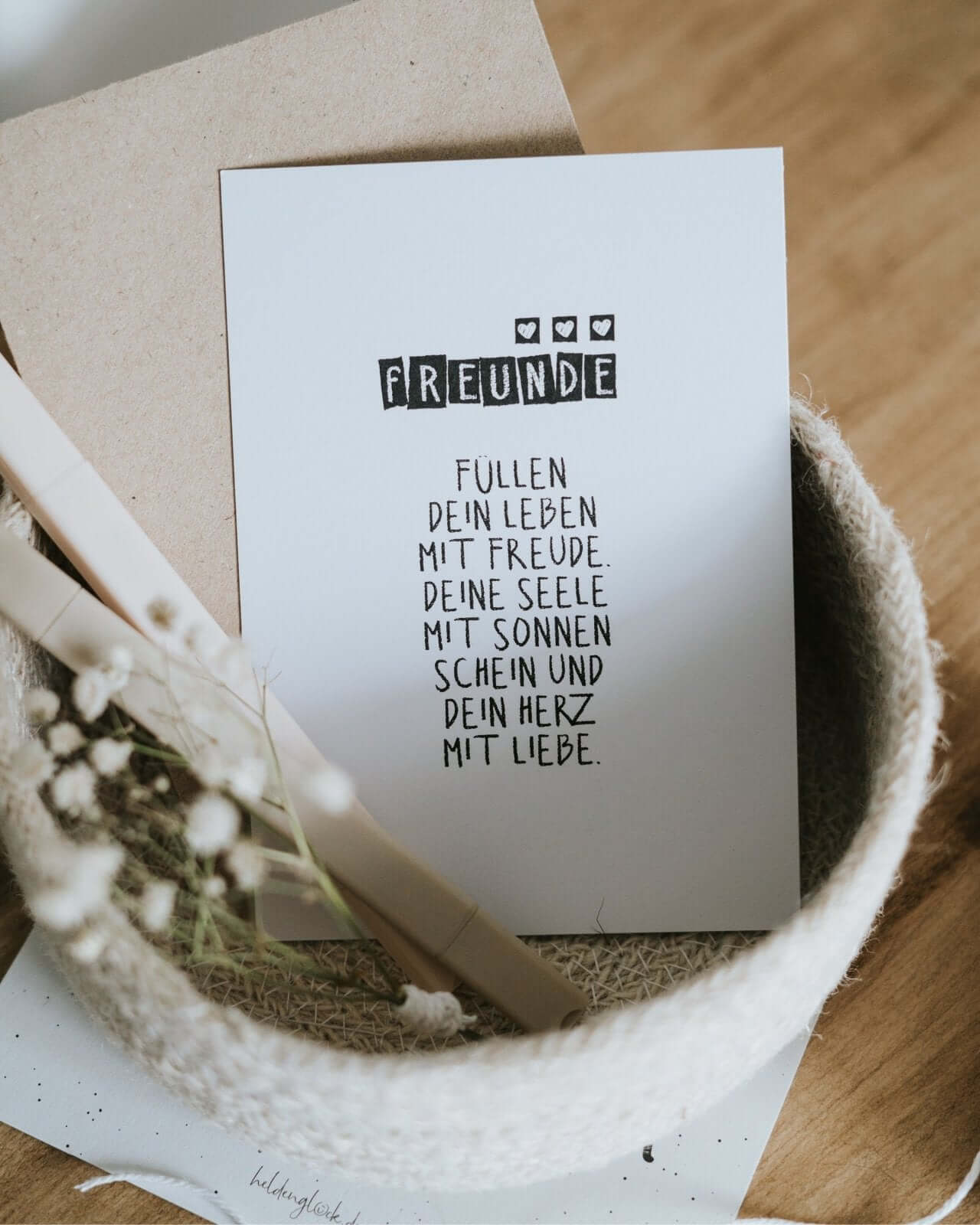 Freunde · Postkarte