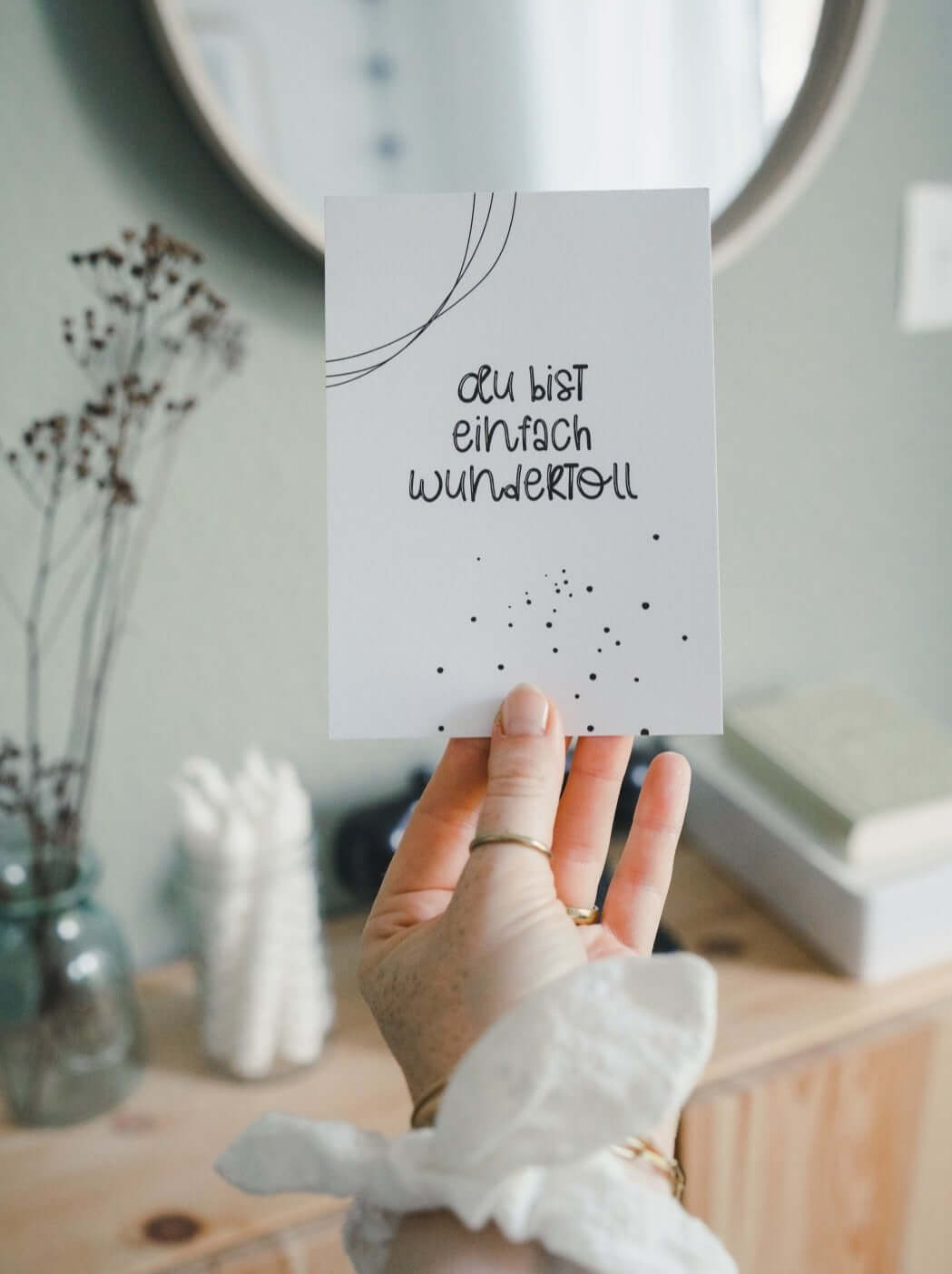 Du bist wundertoll · Postkarte