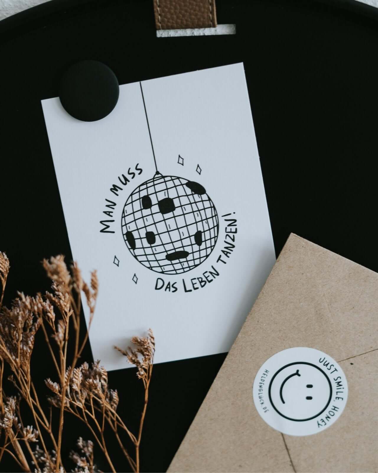 Das Leben tanzen · Postkarte