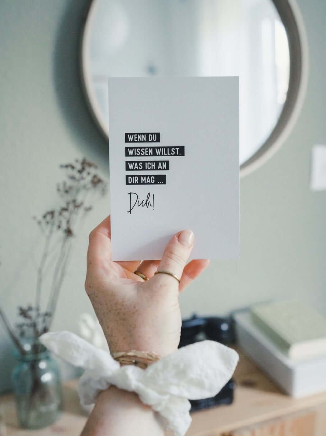 Ich mag dich · Postkarte