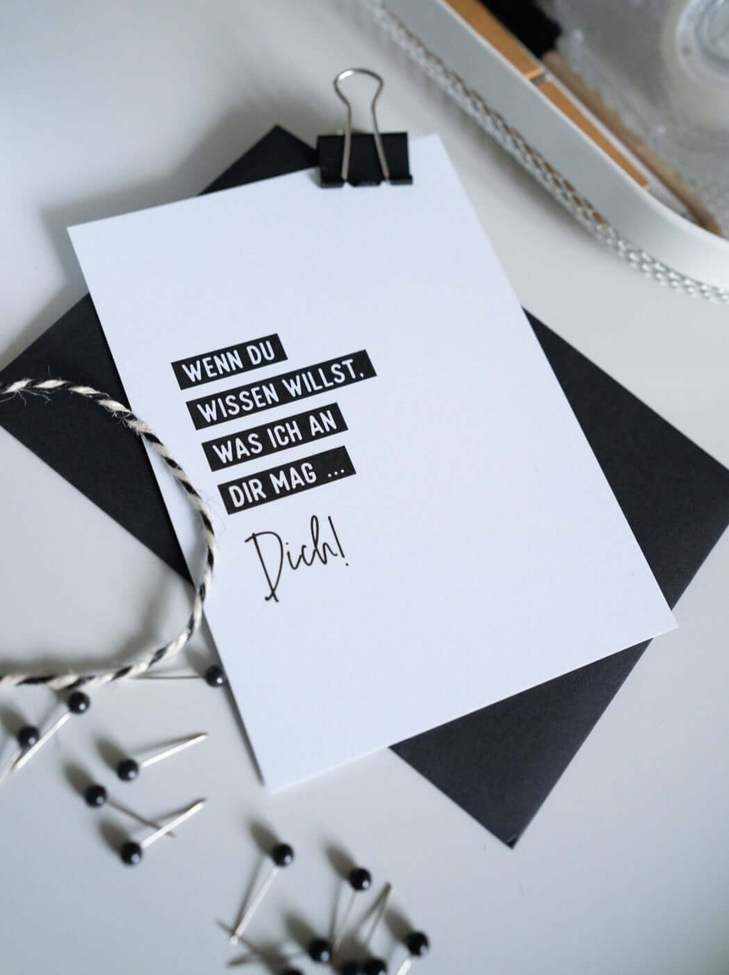 Ich mag dich · Postkarte